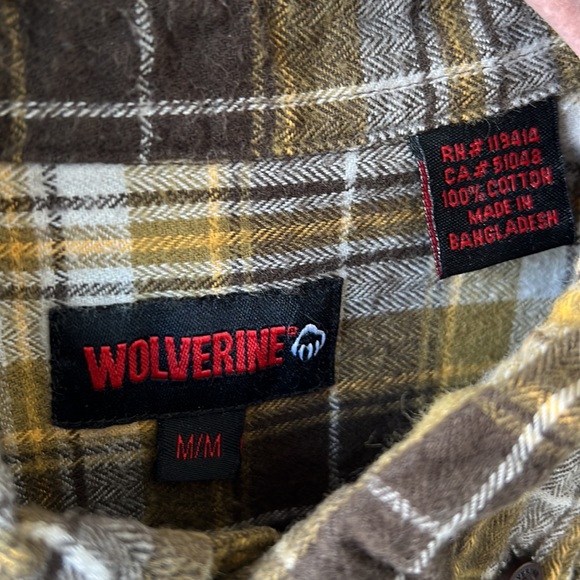 Men’s Wolverine Flannel Shirt Bundle - Picture 5 of 6